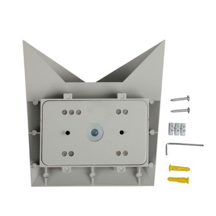 LED vägglampa för utomhusbruk LED/5W/230V 4000K IP65 grå