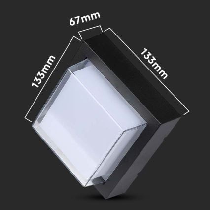 LED vägglampa för utomhusbruk LED/7W/230V IP65