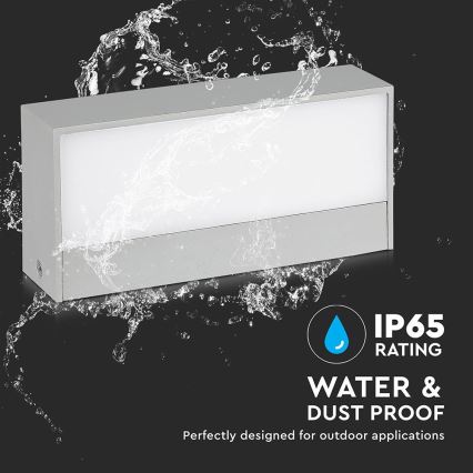 LED vägglampa för utomhusbruk LED/9W/230V 3000K IP65