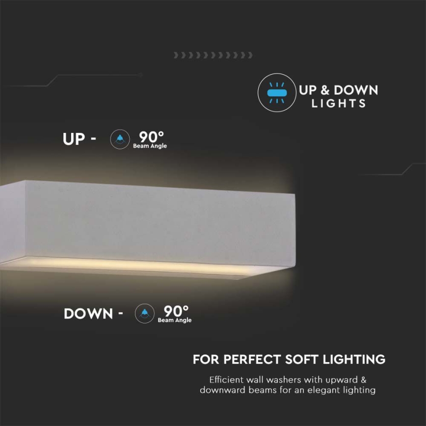 LED vägglampa för utomhusbruk LED/9W/230V 3000K IP65