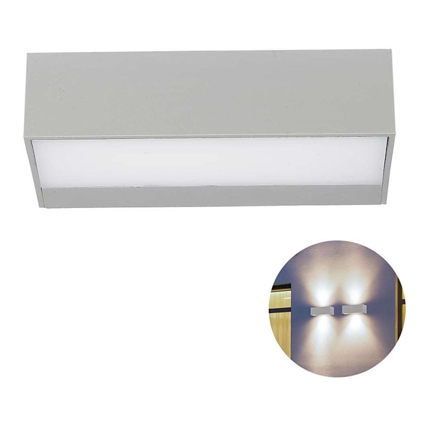 LED vägglampa för utomhusbruk LED/9W/230V 4000K IP65