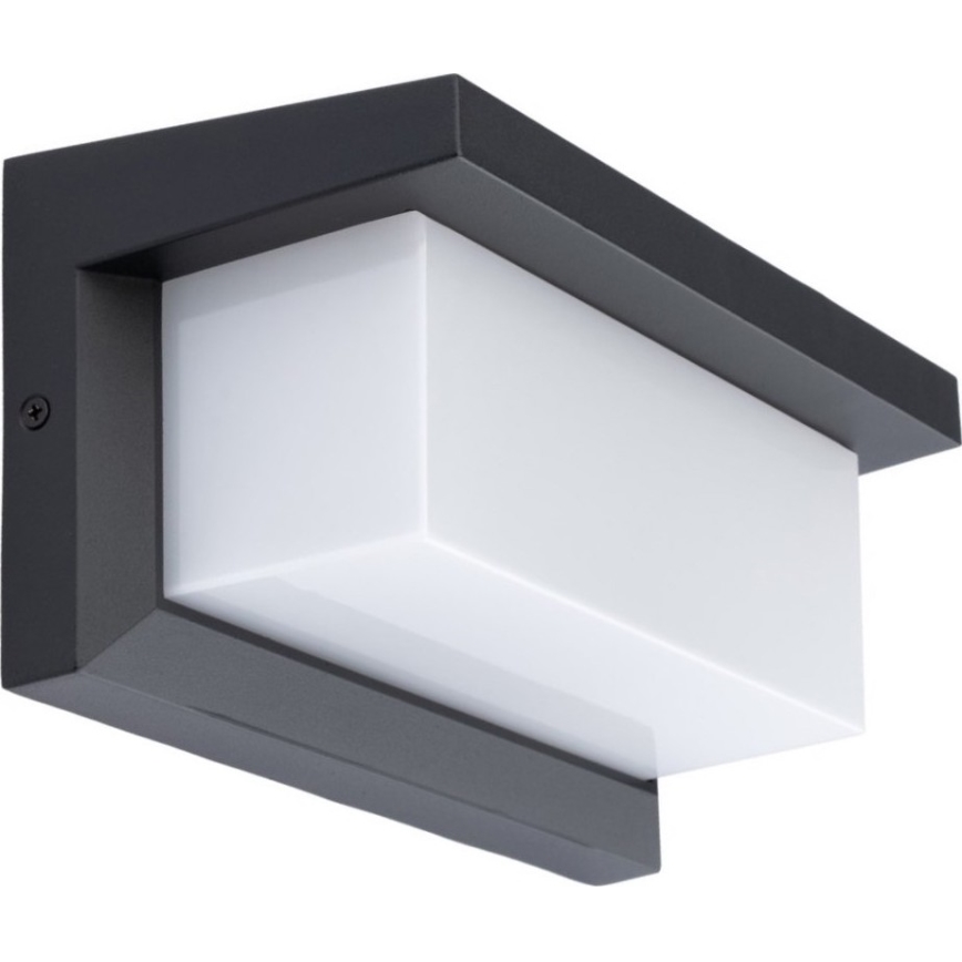 LED vägglampa för utomhusbruk NEELY 1xE27/9W/230V 3000K IP54 antracit