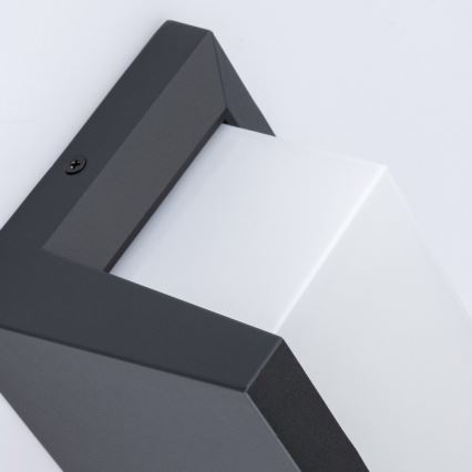 LED vägglampa för utomhusbruk NEELY 1xE27/9W/230V 3000K IP54 antracit