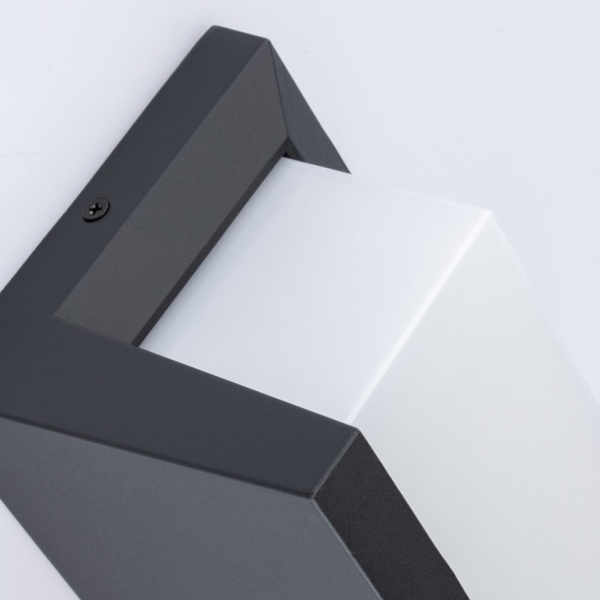 LED vägglampa för utomhusbruk NEELY 1xE27/9W/230V 3000K IP54 antracit