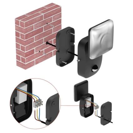 LED vägglampa för utomhusbruk NIKA LED/12,5W/230V IP44