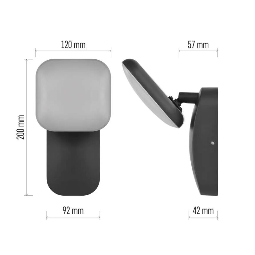 LED vägglampa för utomhusbruk NIKA LED/12,5W/230V IP44
