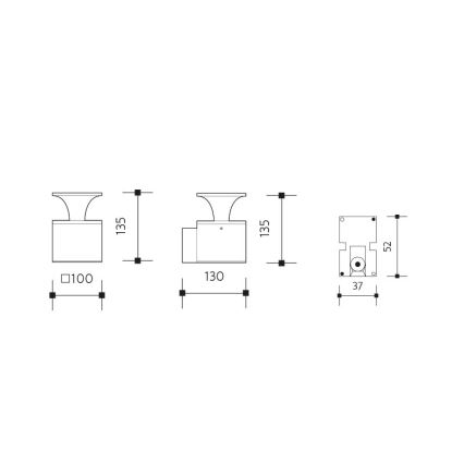 LED vägglampa för utomhusbruk ORNELA LED/6W/230V 3000K IP54 brun