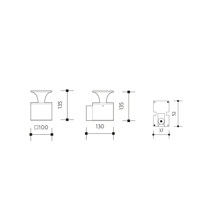 LED vägglampa för utomhusbruk ORNELA LED/6W/230V 3000K IP54 brun