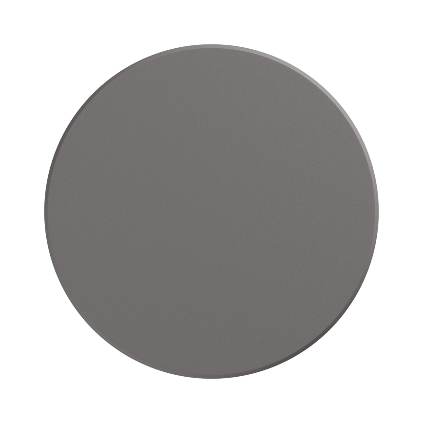 LED vägglampa för utomhusbruk PIATTA LED/18W/230V 3000/4000/6000K diameter 25 cm IP44 grå
