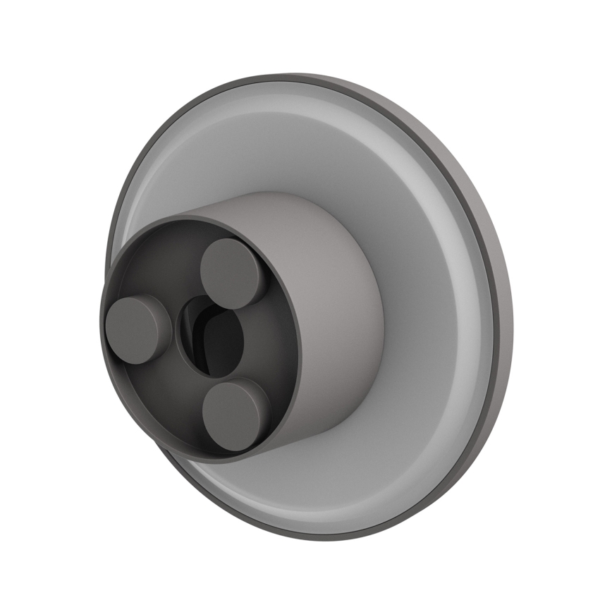 LED vägglampa för utomhusbruk PIATTA LED/18W/230V 3000/4000/6000K diameter 25 cm IP44 grå