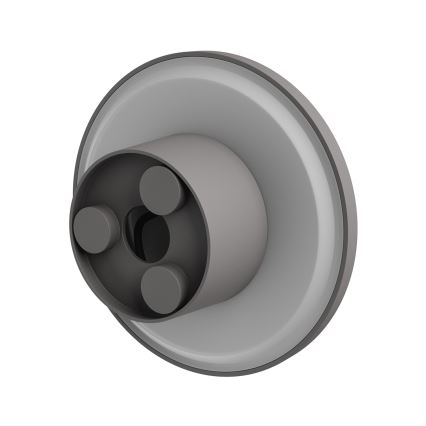 LED vägglampa för utomhusbruk PIATTA LED/9W/230V 3000/4000/6000K diameter 12 cm IP44 grå
