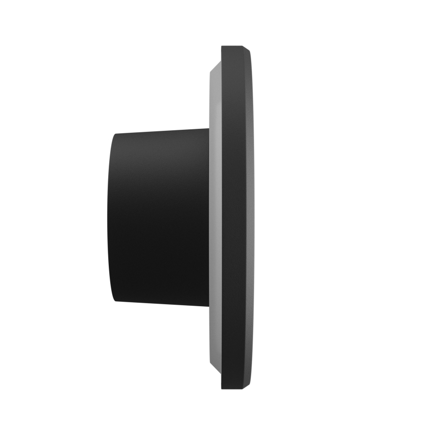LED vägglampa för utomhusbruk PIATTA LED/9W/230V 3000/4000/6000K diameter 12 cm IP44 svart