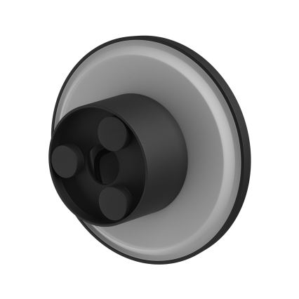 LED vägglampa för utomhusbruk PIATTA LED/9W/230V 3000/4000/6000K diameter 12 cm IP44 svart