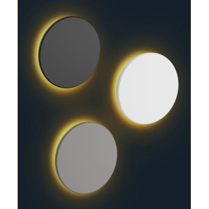 LED vägglampa för utomhusbruk PIATTA LED/9W/230V 3000/4000/6000K diameter 12 cm IP44 vit