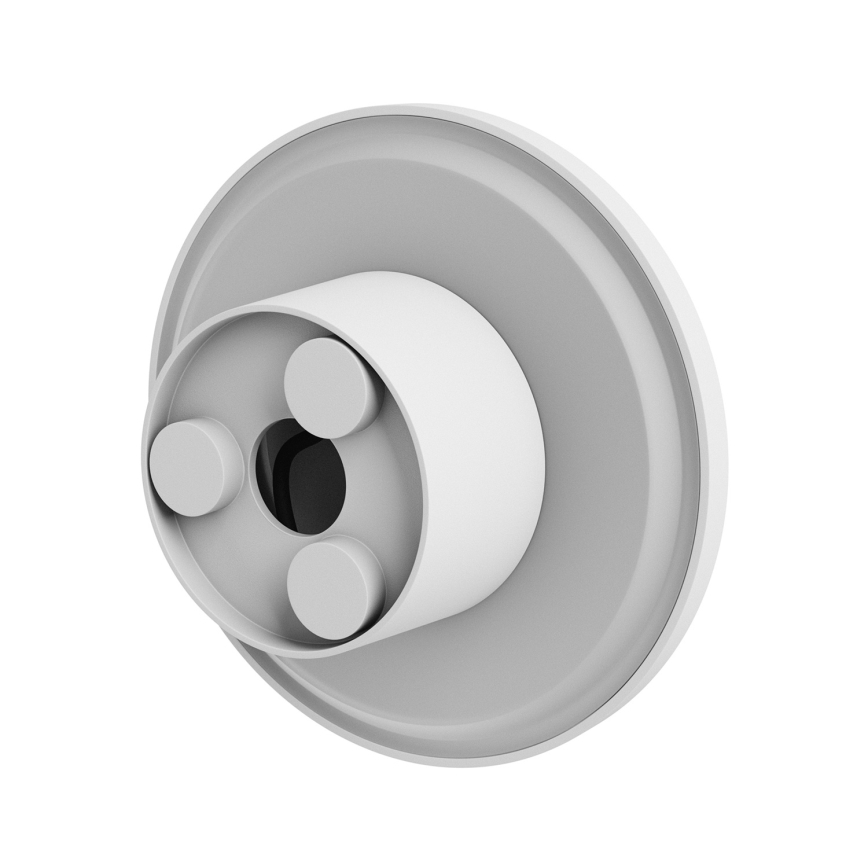LED vägglampa för utomhusbruk PIATTA LED/9W/230V 3000/4000/6000K diameter 12 cm IP44 vit