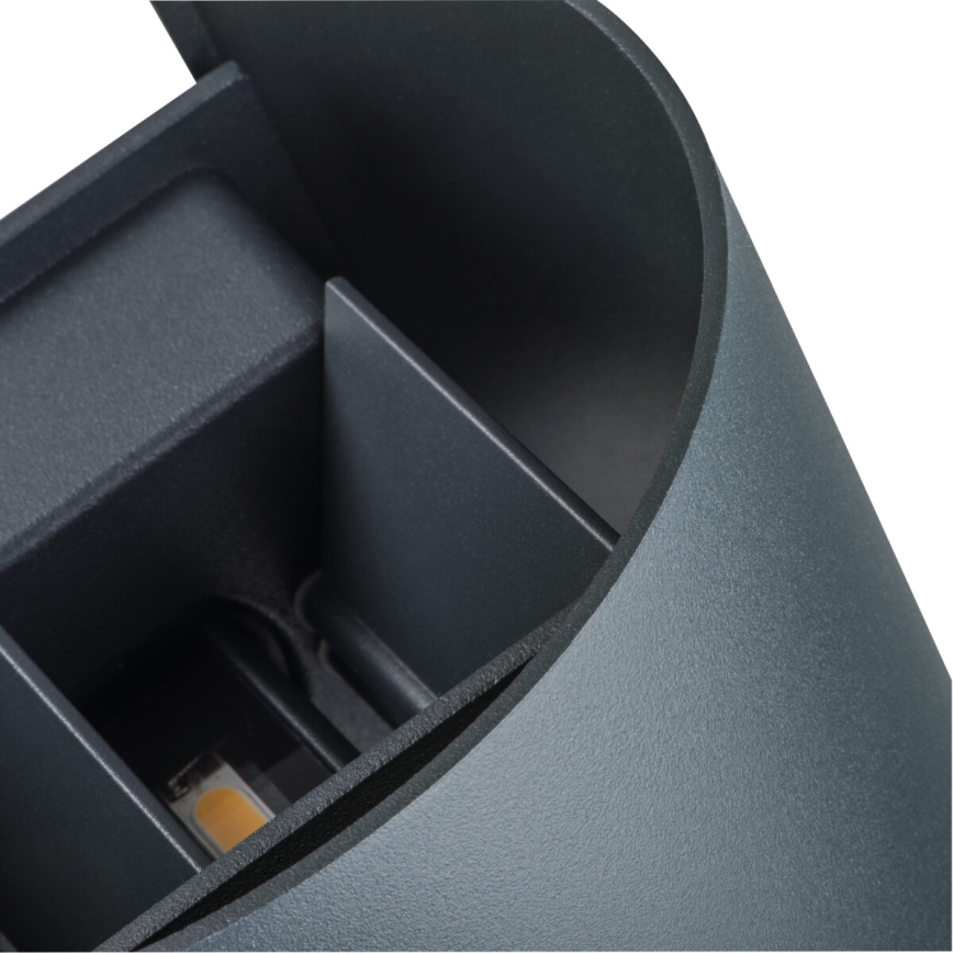 LED vägglampa för utomhusbruk REKA LED/7W/230V IP54 antracit