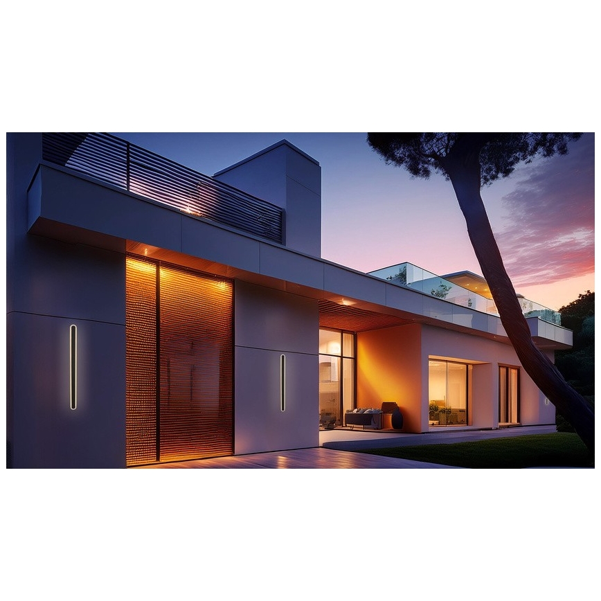 LED vägglampa för utomhusbruk STICK LED/12W/230V IP65 3000K 60 cm