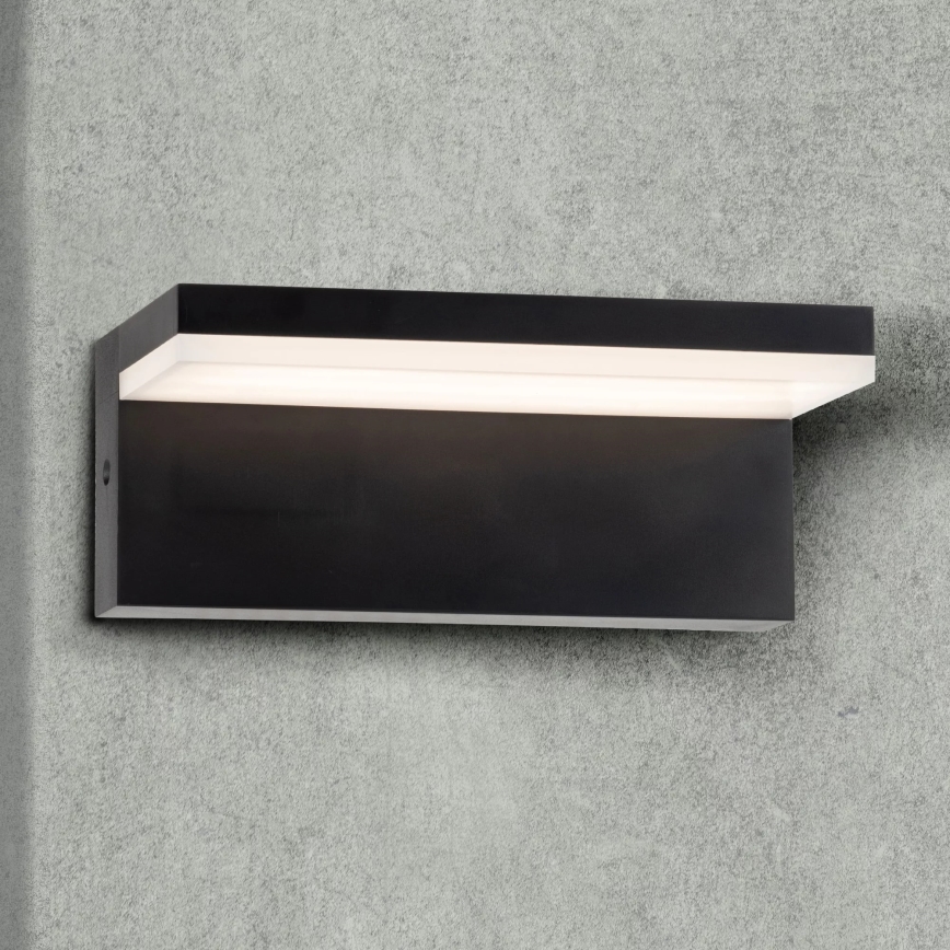 LED vägglampa för utomhusbruk TESA LED/10W/230V IP54 svart
