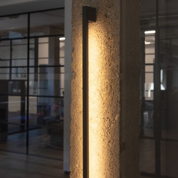 LED vägglampa för utomhusbruk YALTE LED/10W/230V 4000K IP54 svart