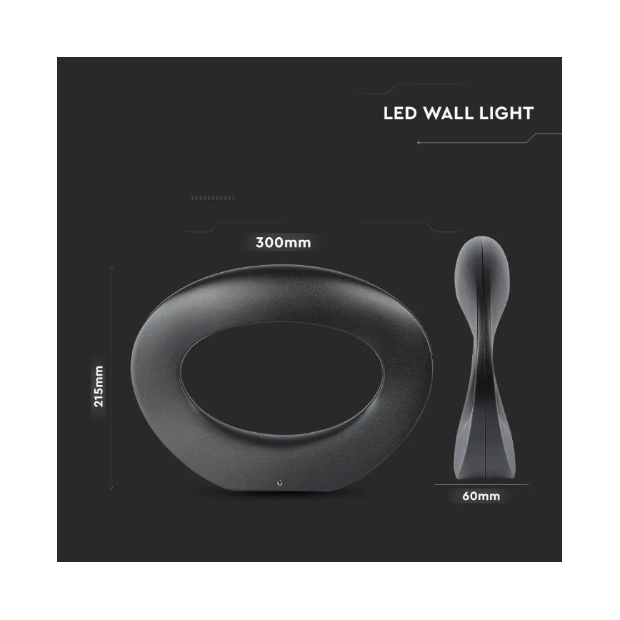 LED Vägglampa LED/9W/230V