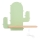 LED vägglampa med hylla för barn CACTUS LED/4W/230V grön/trä