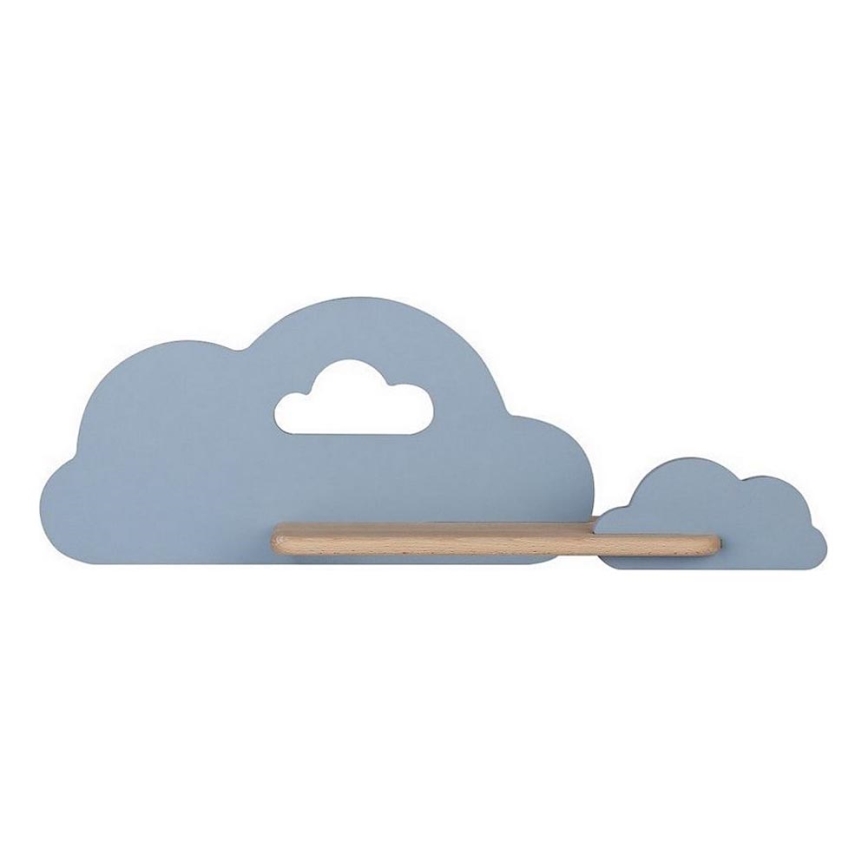 LED vägglampa med hylla för barn CLOUD LED/5W/230V blå