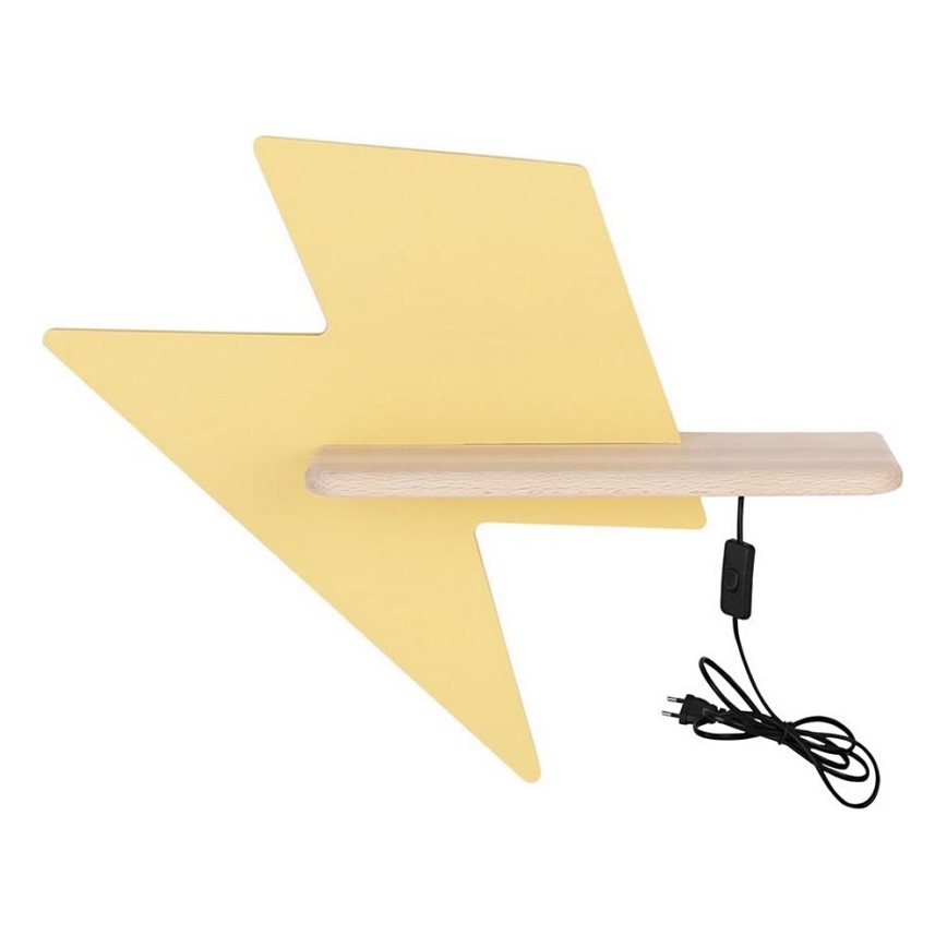 LED vägglampa med hylla för barn LIGHTNING LED/4W/230V