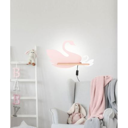 LED vägglampa med hylla för barn SWAN LED/5W/230V