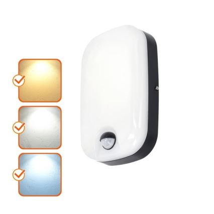 LED Utomhusbelysning med rörelse och skymningssensor BAVANO LED/15W/230V 3000/4000/5700K IP54