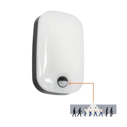 LED Utomhusbelysning med rörelse och skymningssensor BAVANO LED/15W/230V 3000/4000/5700K IP54