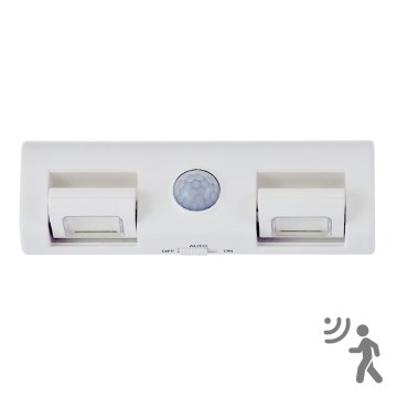 LED Vägglampa med sensor LED/3xAA/4,5V