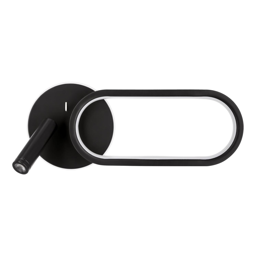 LED Vägglampa MONET LED/13W/230V + LED/2W 3000/4000/6000K svart