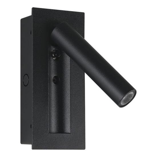 LED väggspot LED/2W/230V 3000K svart