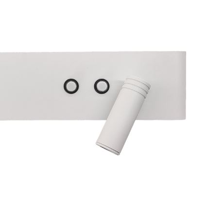 LED väggspot RESORT LED/10W/230V + LED/3W, vit, höger