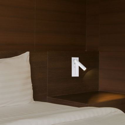 LED väggspotlight LED/2W/230V 3000K vit