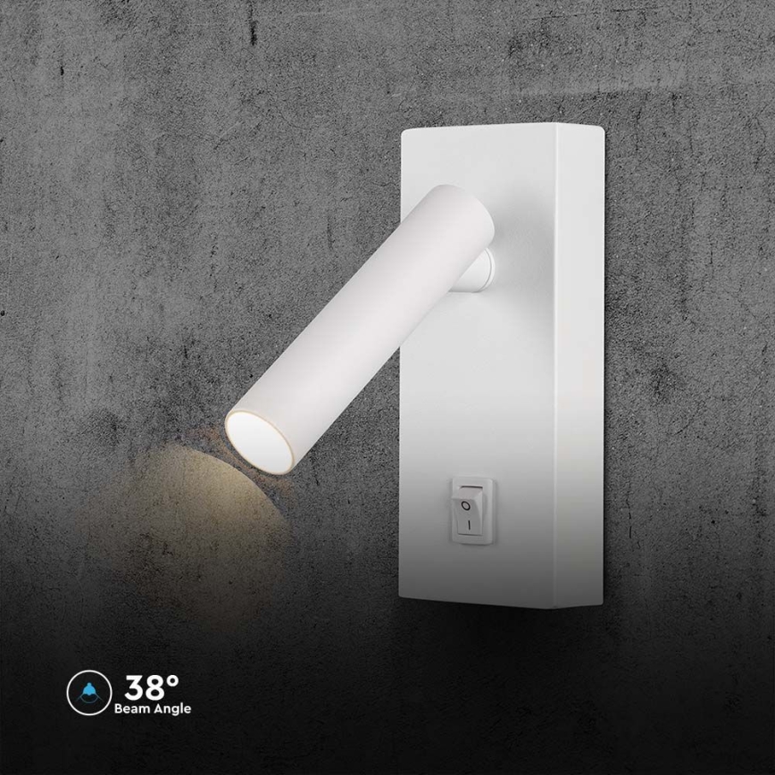 LED väggspotlight LED/2W/230V 4000K vit