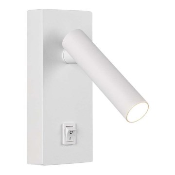 LED väggspotlight med strömbrytare LED/2W/230V 3000K vit