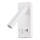 LED väggspotlight med USB LED/2W/230V vit
