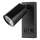 LED väggspotlight med USB LED/5W/230V svart