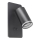 LED väggspotlight PARIS 1xGU10/10W/230V + LED/6W/230V svart