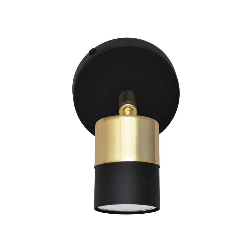 LED väggspotlight TUBSSON 1xGU10/4,8W/230V svart/guld