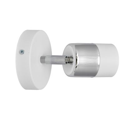 LED väggspotlight TUBSSON 1xGU10/4,8W/230V vit/skinande krom