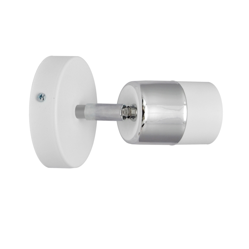 LED väggspotlight TUBSSON 1xGU10/4,8W/230V vit/skinande krom