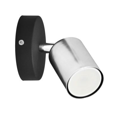 LED väggspotlight TUNE 1xGU10/4,8W/230V matt krom/svart