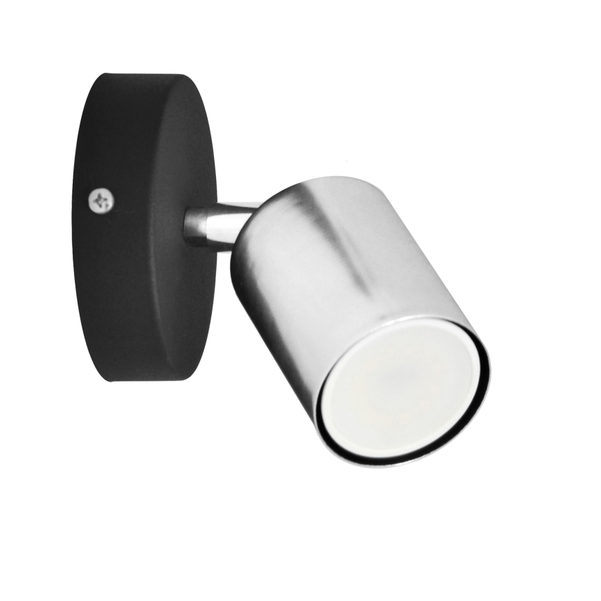 LED väggspotlight TUNE 1xGU10/4,8W/230V matt krom/svart