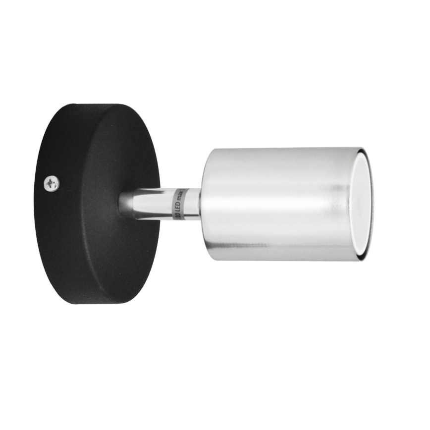 LED väggspotlight TUNE 1xGU10/4,8W/230V matt krom/svart