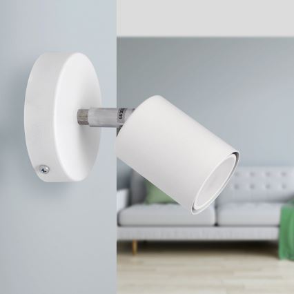 LED väggspotlight TUNE 1xGU10/4,8W/230V vit