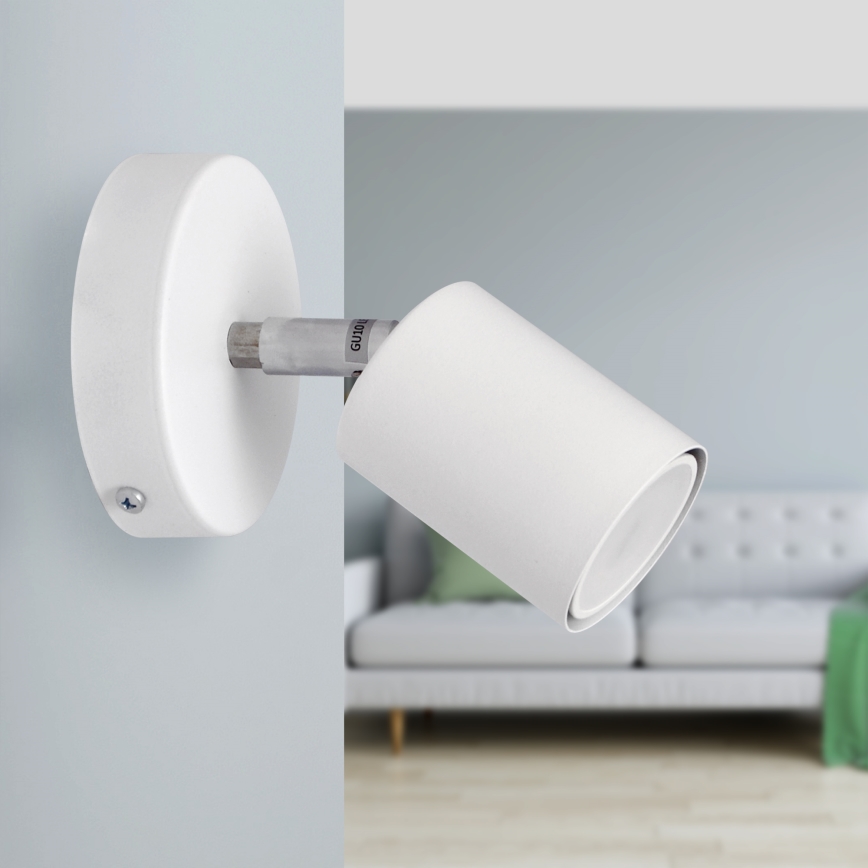 LED väggspotlight TUNE 1xGU10/4,8W/230V vit