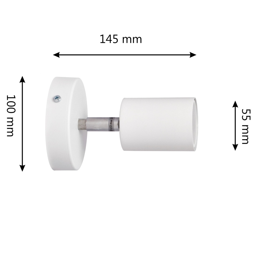 LED väggspotlight TUNE 1xGU10/4,8W/230V vit