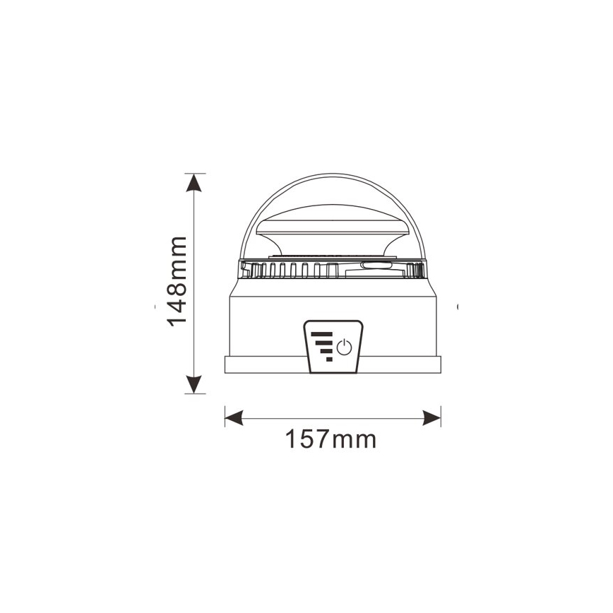 LED varningsljus LED/12-24V IP65 + fjärrkontroll
